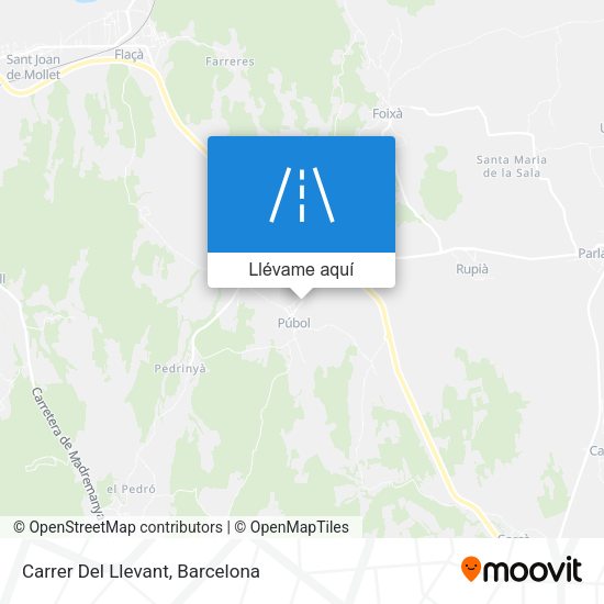 Mapa Carrer Del Llevant