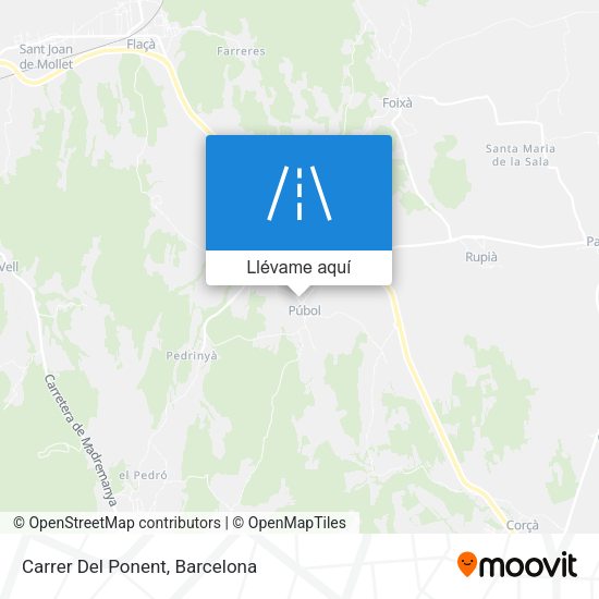 Mapa Carrer Del Ponent