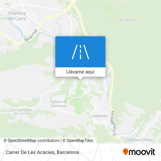 Mapa Carrer De Les Acàcies