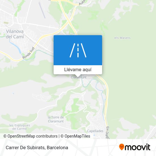 Mapa Carrer De Subirats