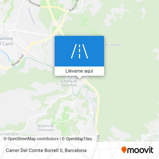 Mapa Carrer Del Comte Borrell II