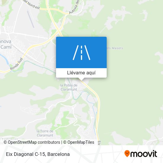 Mapa Eix Diagonal C-15