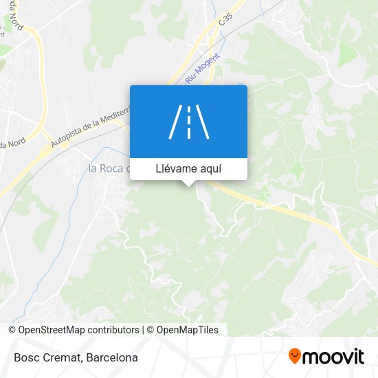 Mapa Bosc Cremat