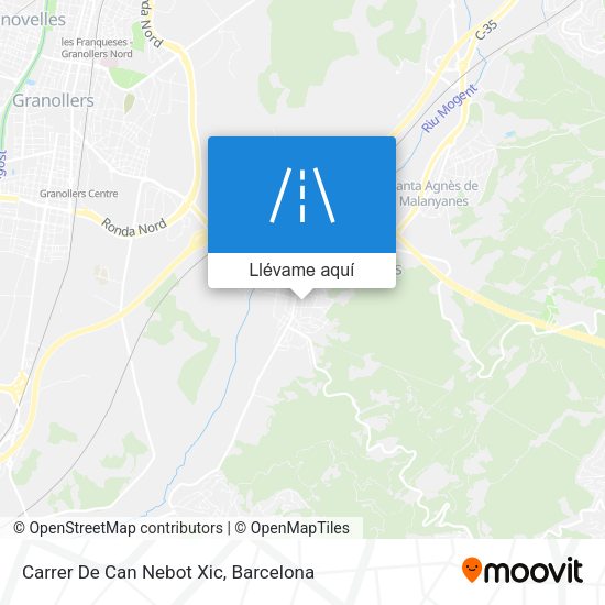 Mapa Carrer De Can Nebot Xic