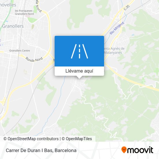 Mapa Carrer De Duran I Bas