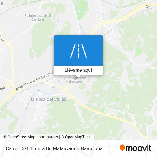 Mapa Carrer De L'Ermita De Malanyanes