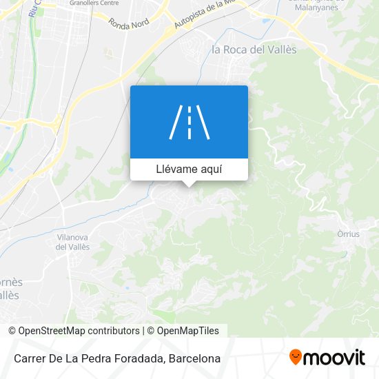 Mapa Carrer De La Pedra Foradada