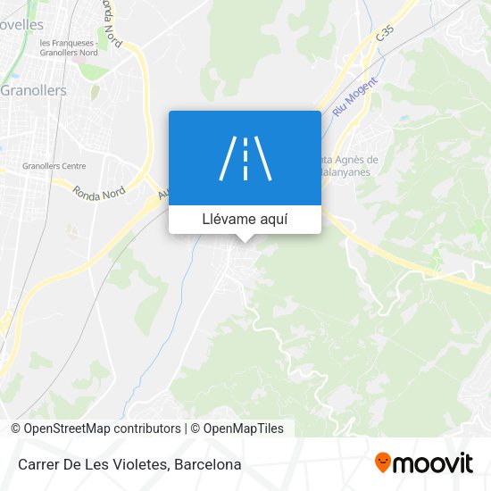 Mapa Carrer De Les Violetes