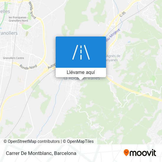 Mapa Carrer De Montblanc