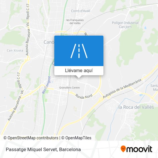 Mapa Passatge Miquel Servet