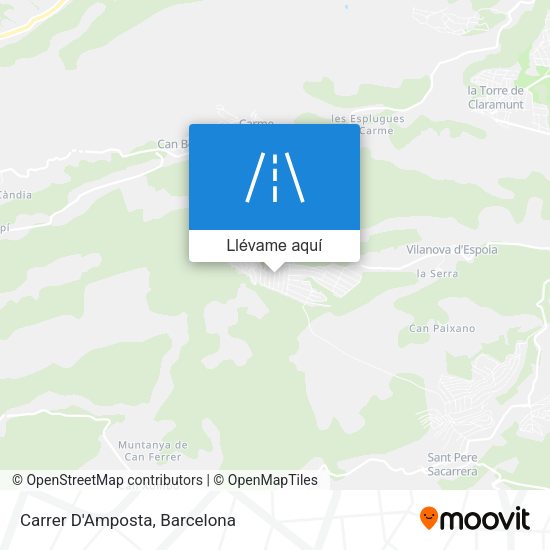 Mapa Carrer D'Amposta