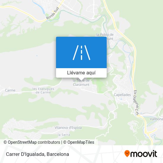 Mapa Carrer D'Igualada