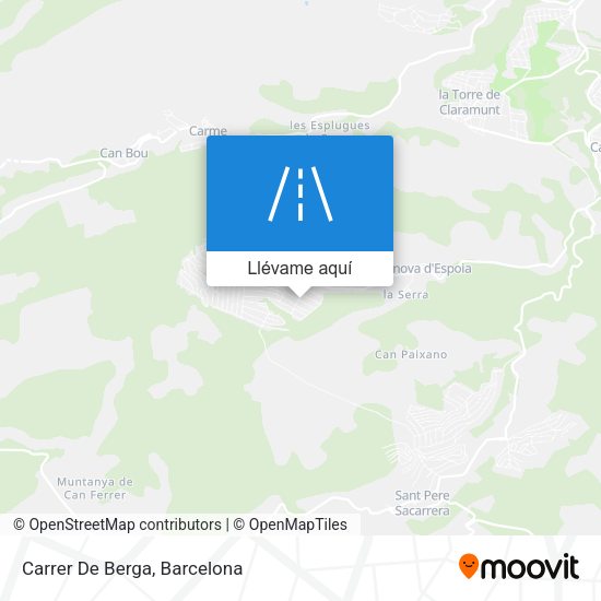 Mapa Carrer De Berga