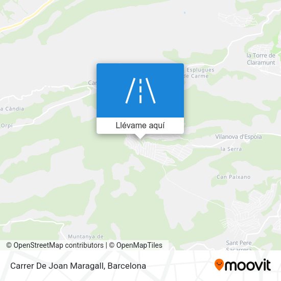 Mapa Carrer De Joan Maragall
