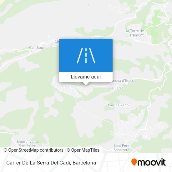 Mapa Carrer De La Serra Del Cadí