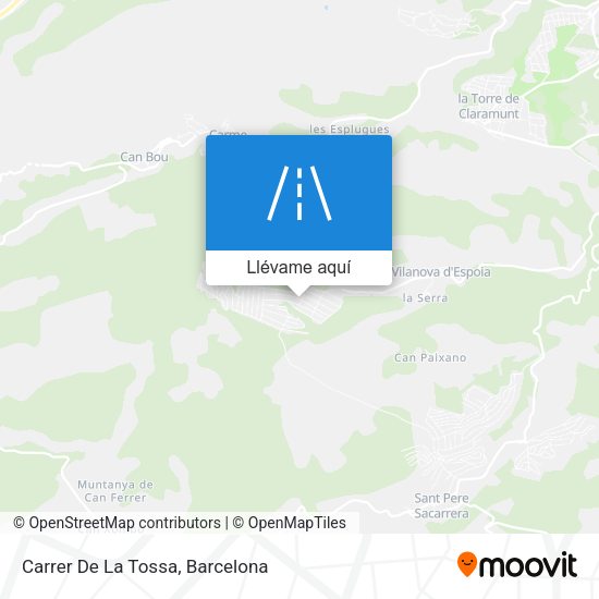 Mapa Carrer De La Tossa