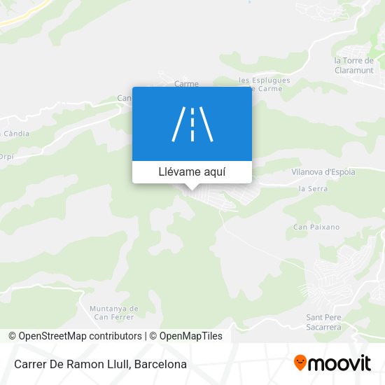 Mapa Carrer De Ramon Llull