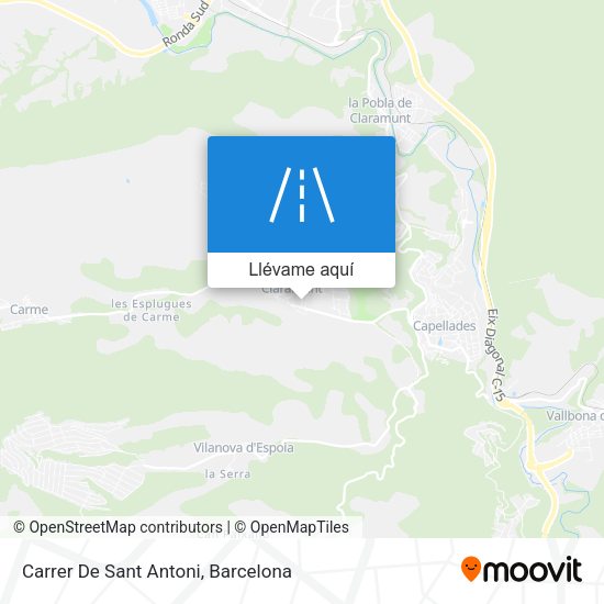Mapa Carrer De Sant Antoni