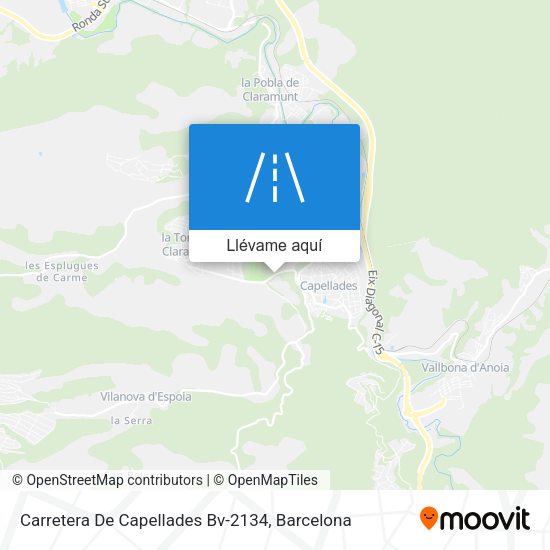Mapa Carretera De Capellades Bv-2134