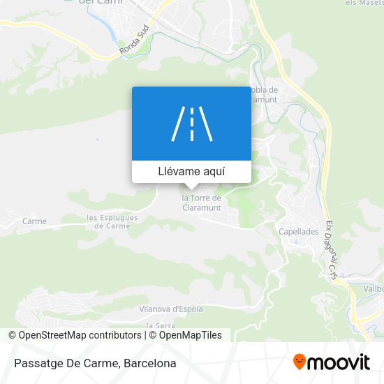 Mapa Passatge De Carme