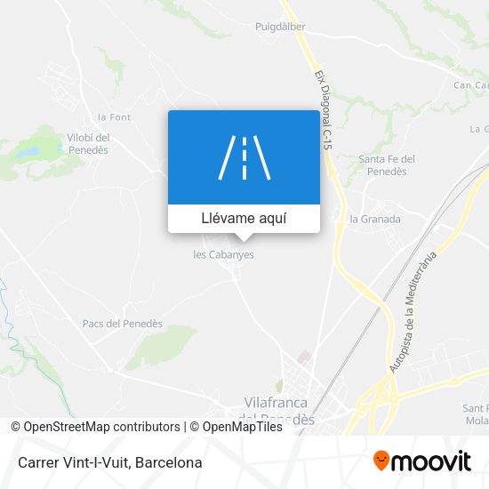 Mapa Carrer Vint-I-Vuit