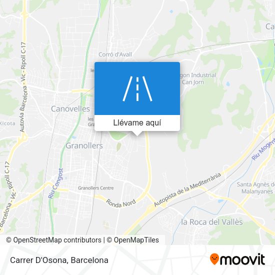 Mapa Carrer D'Osona