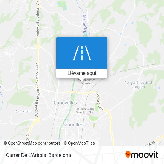 Mapa Carrer De L'Aràbia