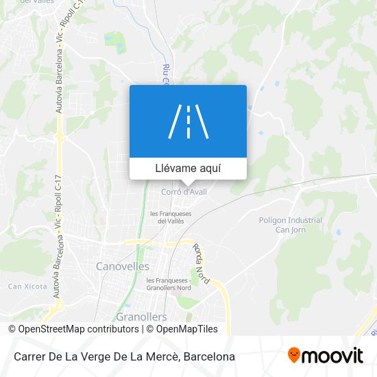 Mapa Carrer De La Verge De La Mercè