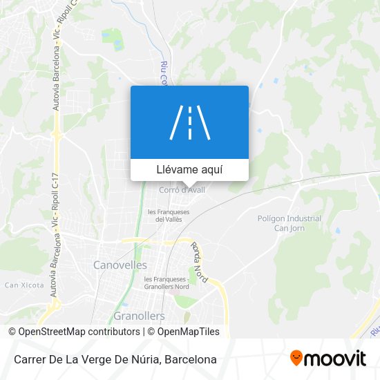 Mapa Carrer De La Verge De Núria