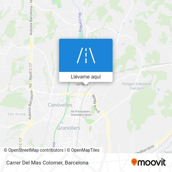 Mapa Carrer Del Mas Colomer