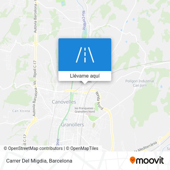 Mapa Carrer Del Migdia