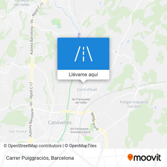 Mapa Carrer Puiggraciós