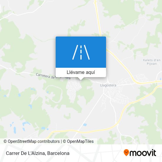 Mapa Carrer De L'Alzina
