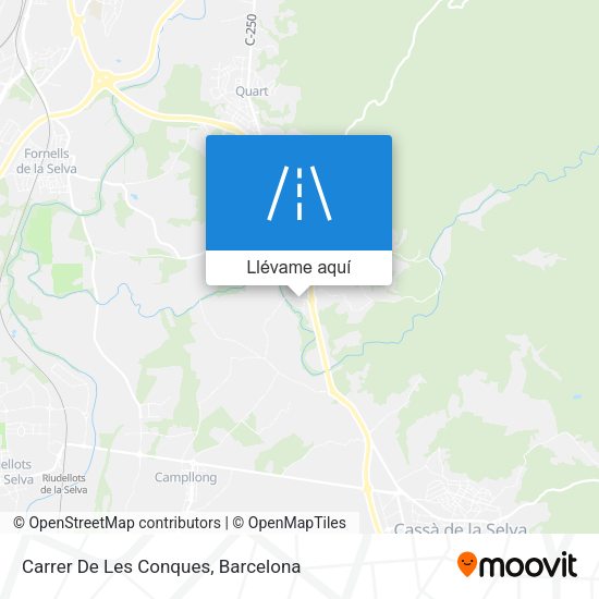 Mapa Carrer De Les Conques