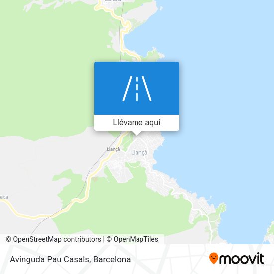 Mapa Avinguda Pau Casals