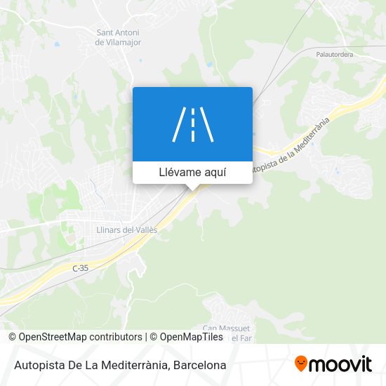 Mapa Autopista De La Mediterrània