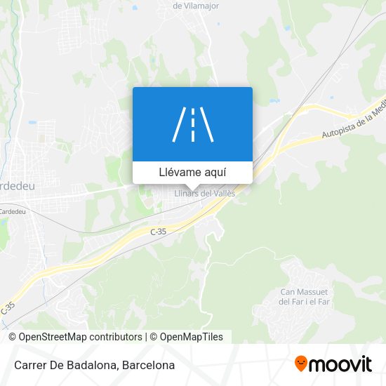 Mapa Carrer De Badalona