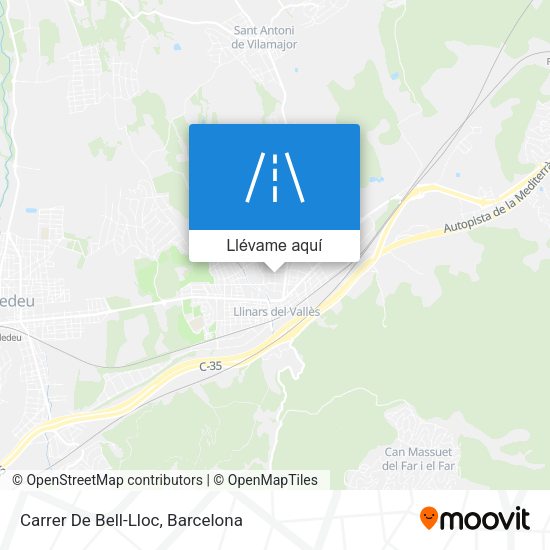 Mapa Carrer De Bell-Lloc