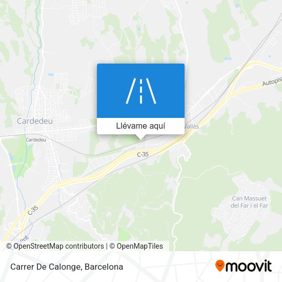 Mapa Carrer De Calonge