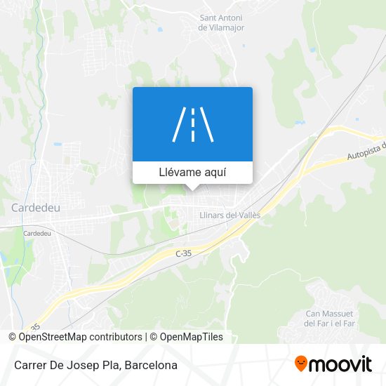 Mapa Carrer De Josep Pla