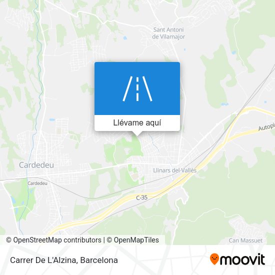 Mapa Carrer De L'Alzina