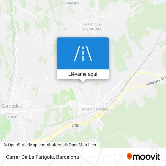 Mapa Carrer De La Farigola