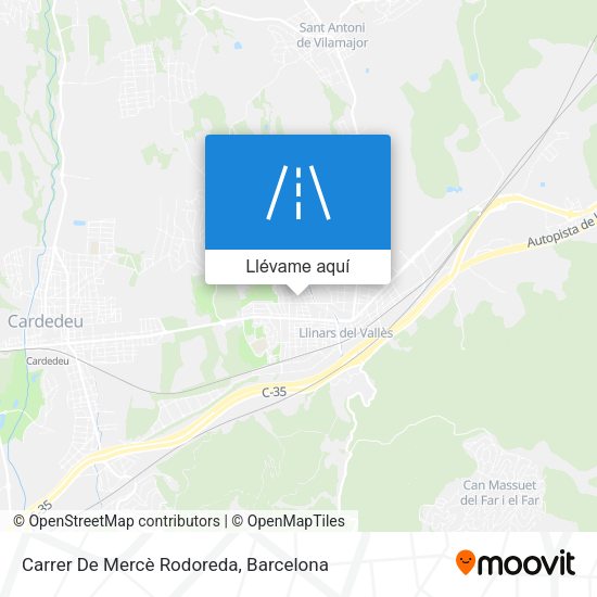 Mapa Carrer De Mercè Rodoreda