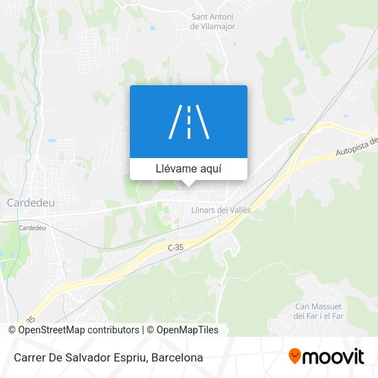 Mapa Carrer De Salvador Espriu