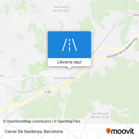 Mapa Carrer De Sardenya