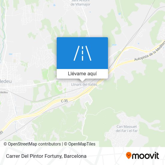 Mapa Carrer Del Pintor Fortuny