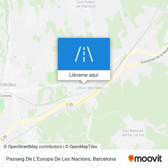 Mapa Passeig De L'Europa De Les Nacions