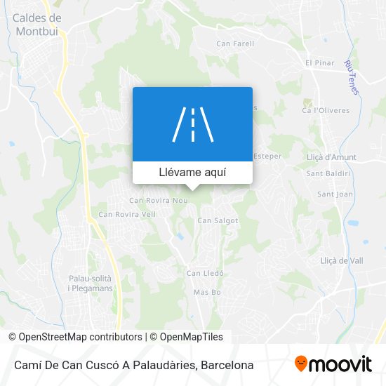 Mapa Camí De Can Cuscó A Palaudàries