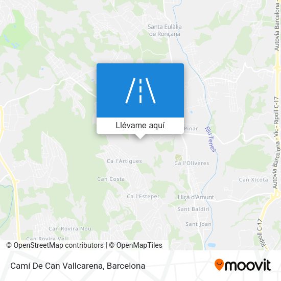 Mapa Camí De Can Vallcarena