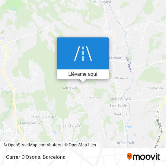 Mapa Carrer D'Osona
